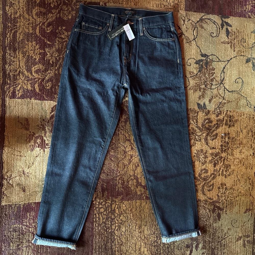 Banana republic mens straight fit selveged denim jeans 
size 31x32